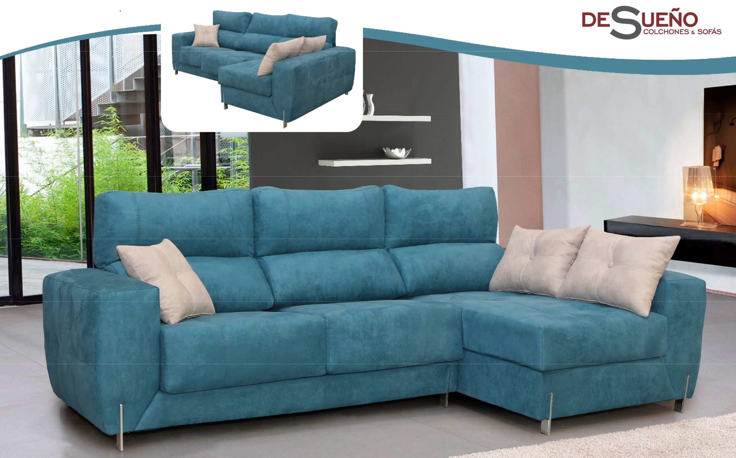 SOFA AZUL oscuro